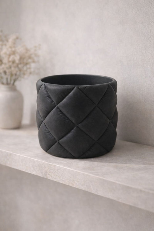 Vaso Contenitore Design Quilted - 100% PLA Ecosostenibile